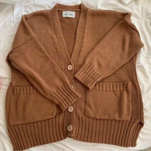 nonna lietta gilda cardigan in caramela cotton